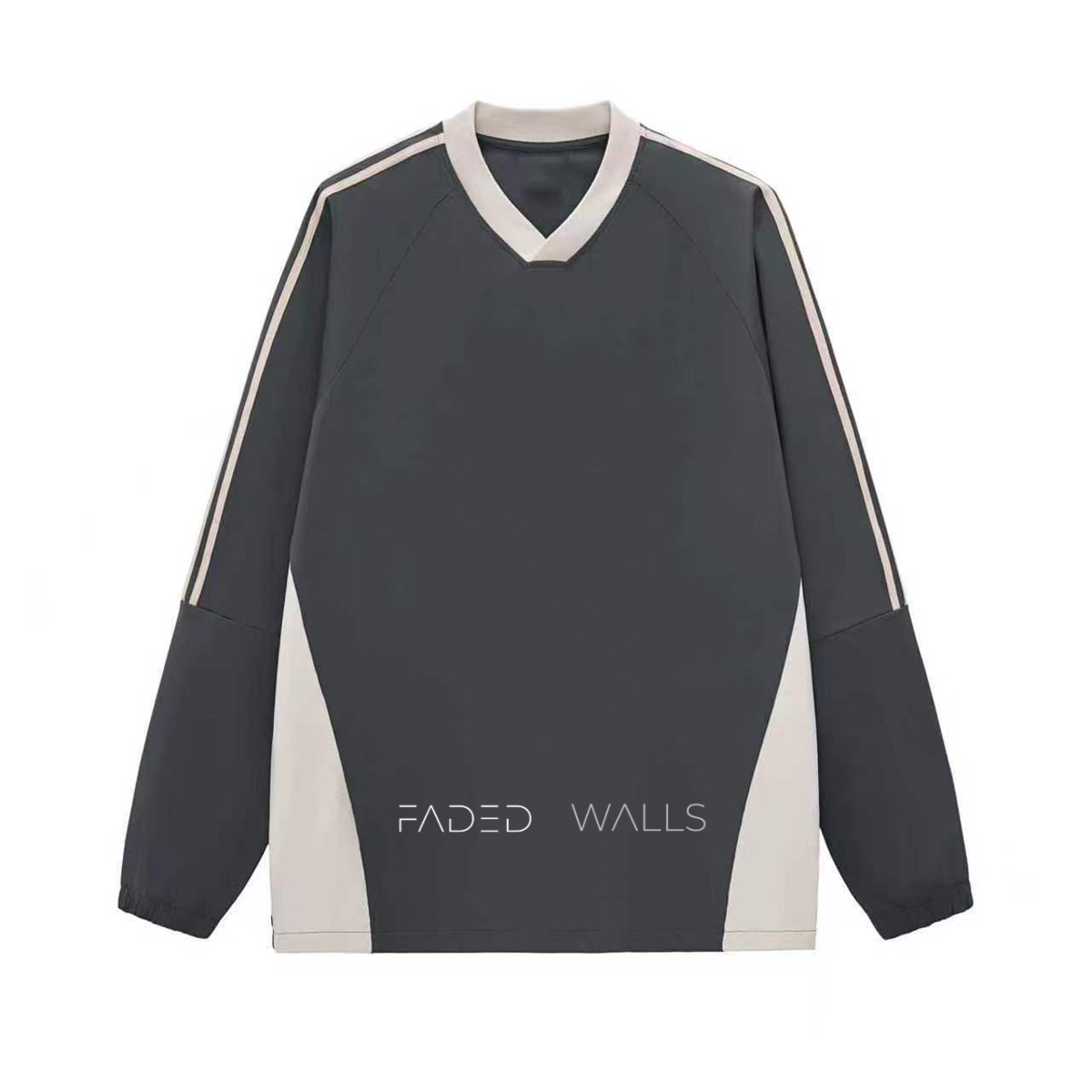 Color Block Shirt (Black/Grey)