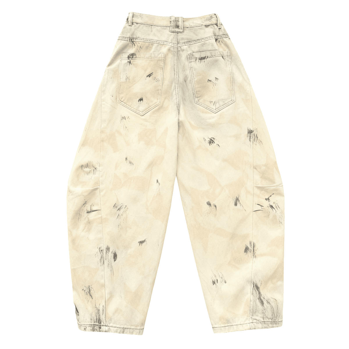 Wide-Leg Jeans (Ochre)