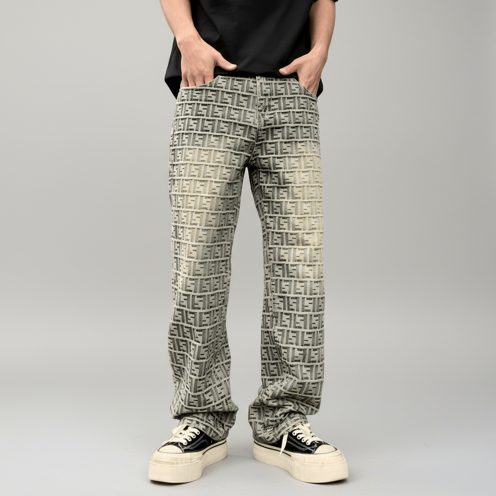 Jacquard Jeans