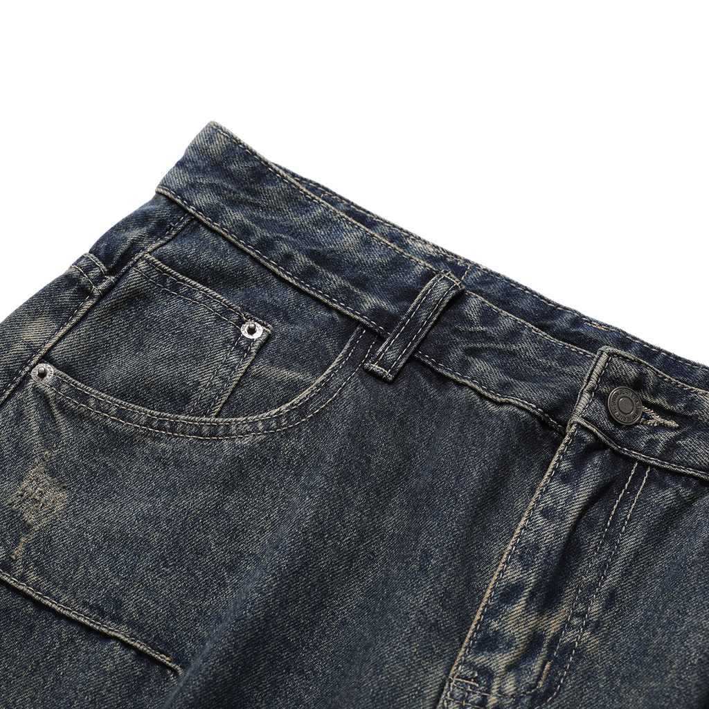 Wide Leg Washed Jeans