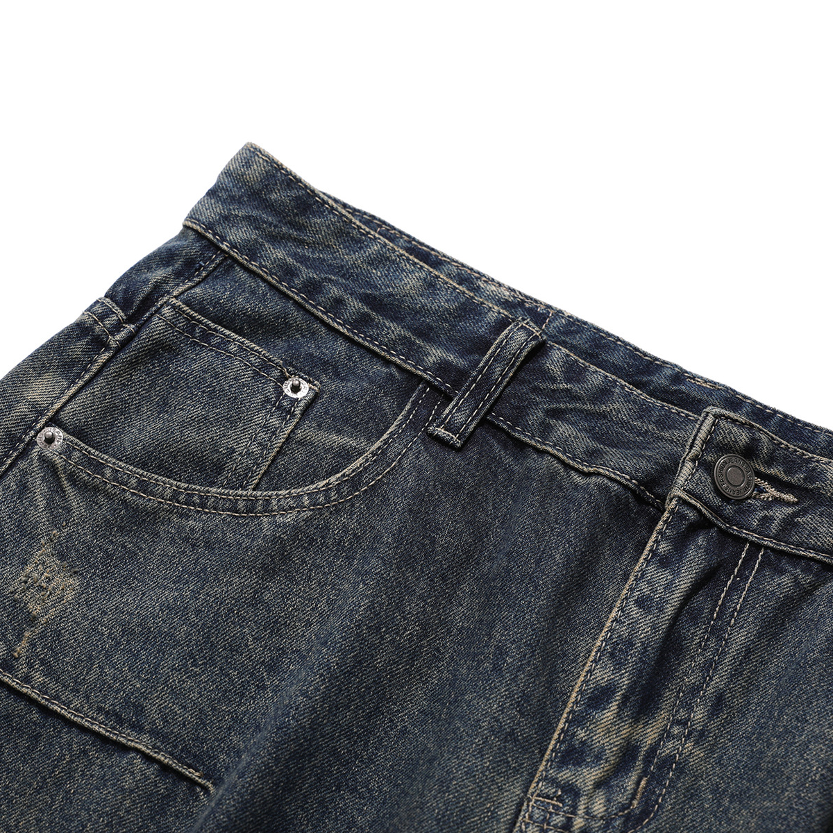 Wide Leg Washed Jeans