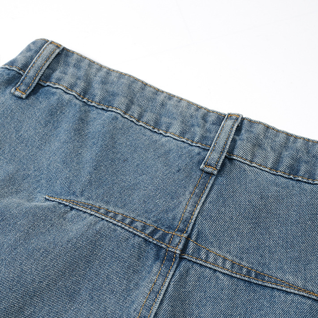 Mirrored Wide-Leg Jeans
