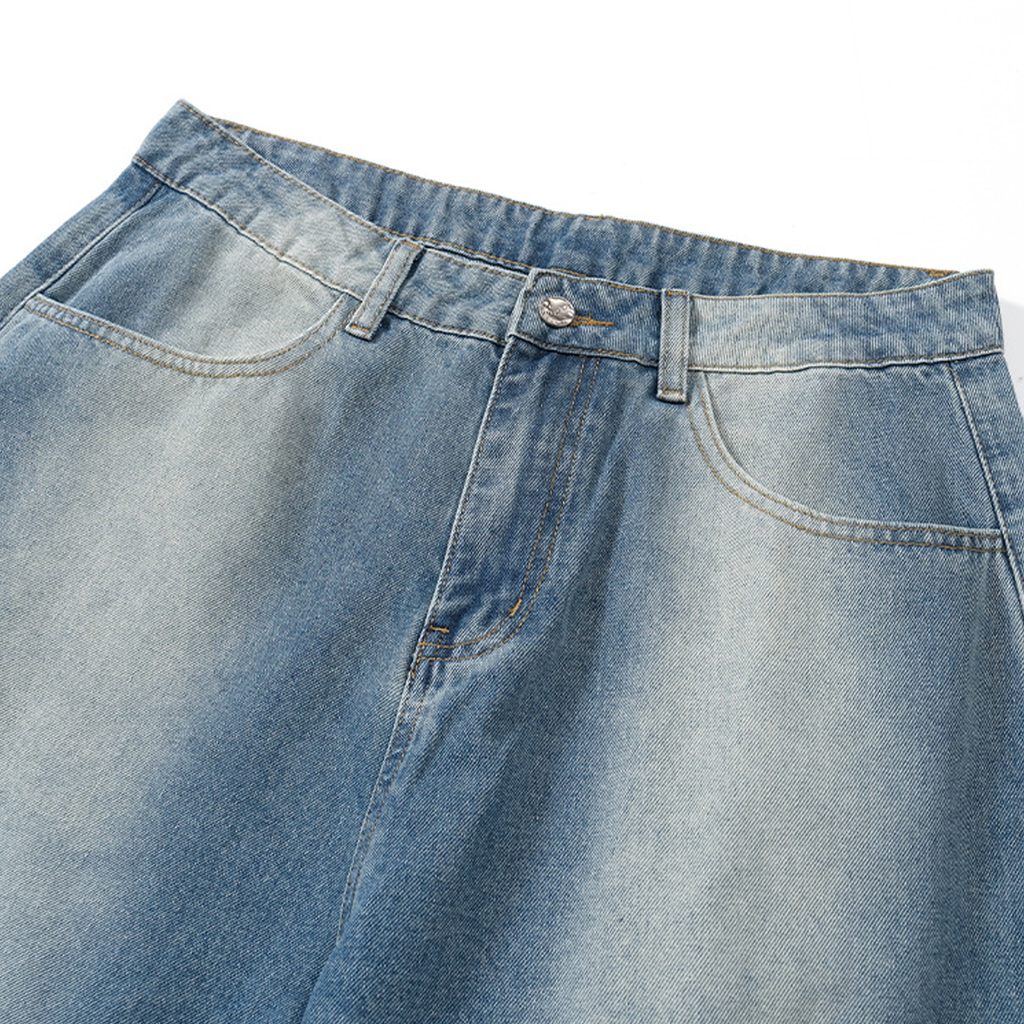 Mirrored Wide-Leg Jeans